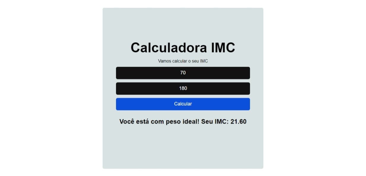 Calculadora IMC